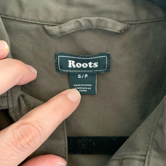 Roots dark army  green cargo dress size small - Picture 5 of 12